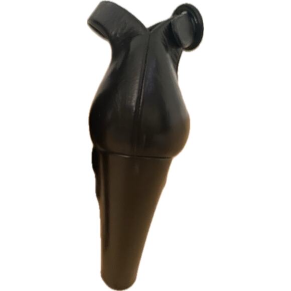 Casadei Black Leather Platform Sandals Size 37.5 - Picture 2 of 6